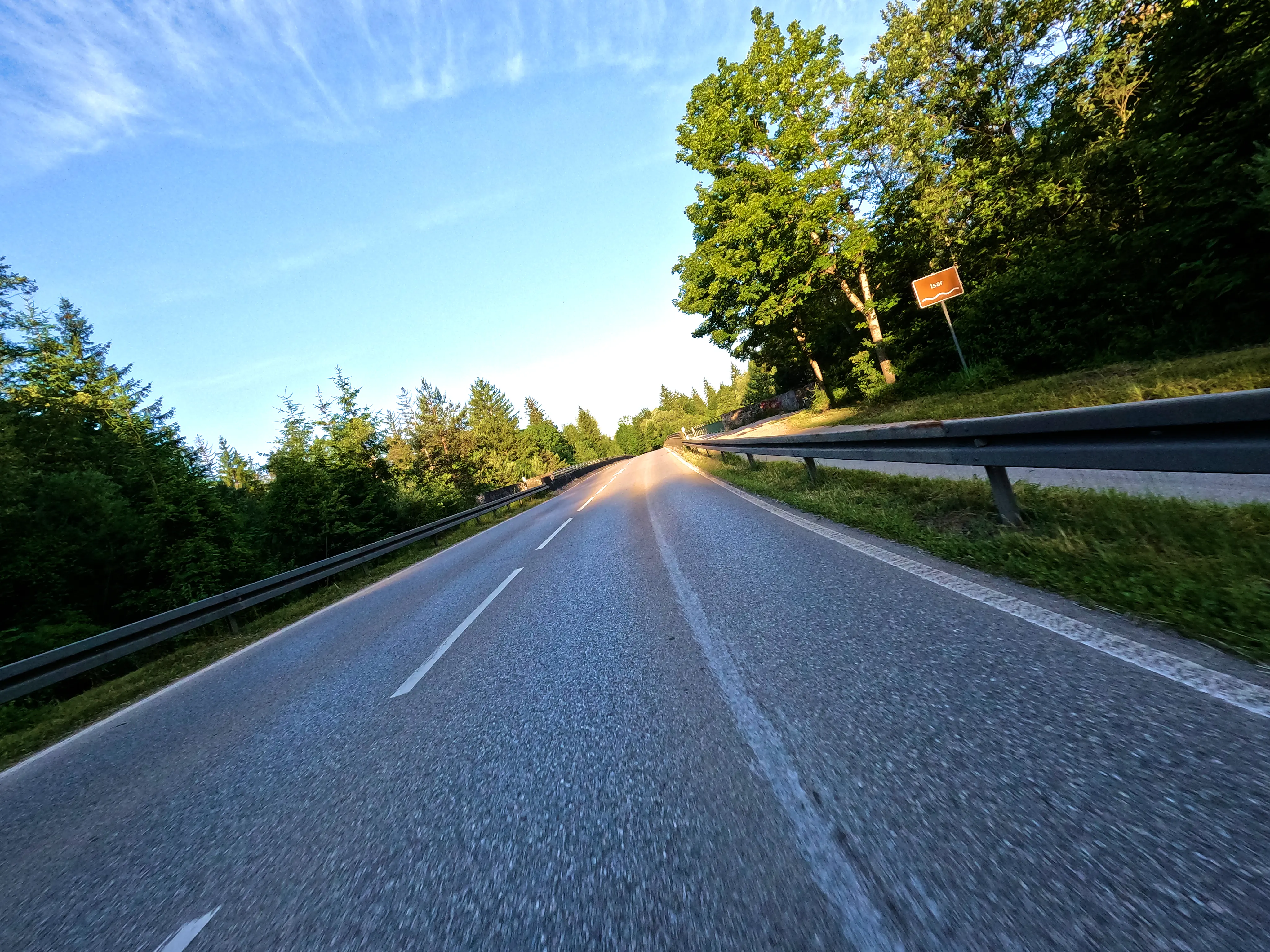 Über die Isar Richtung Wolfratshausen
