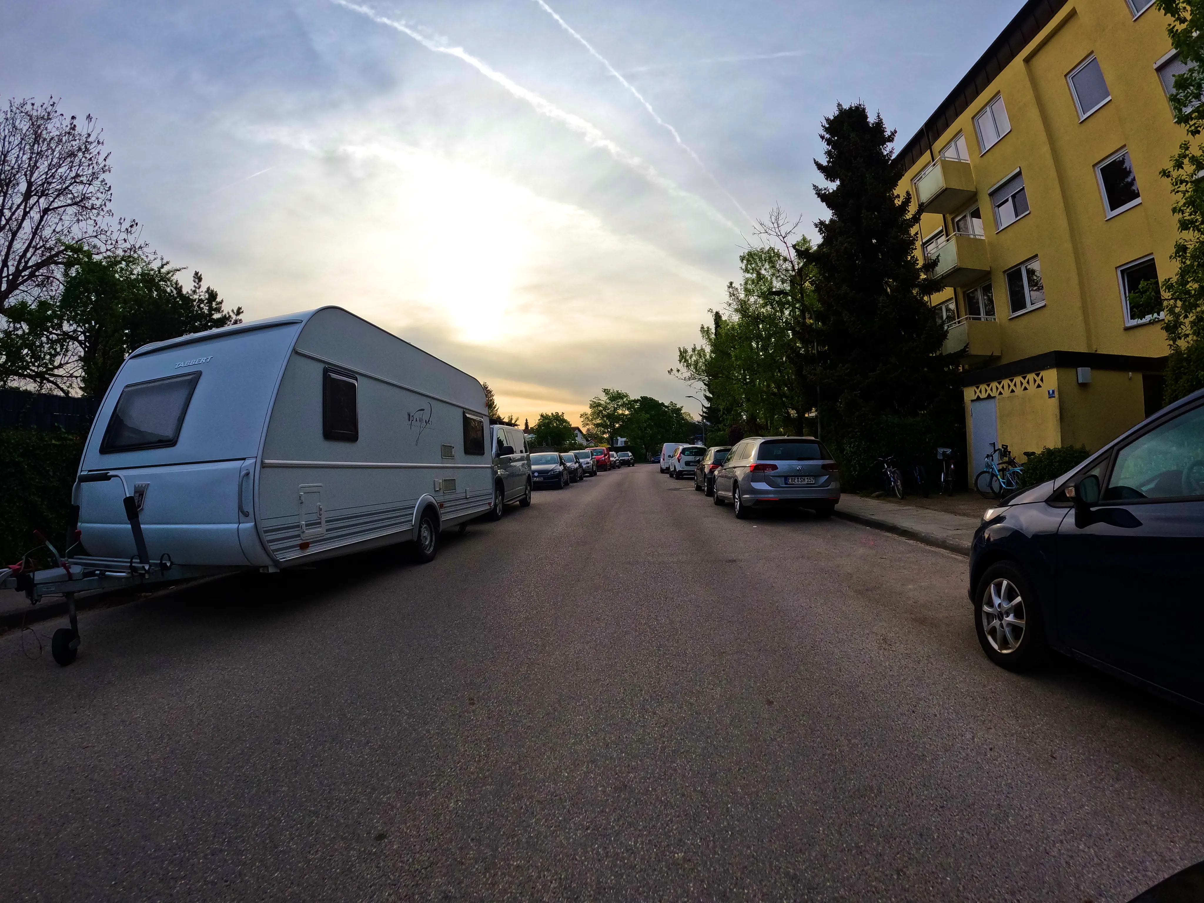 Trotz Wolkenschleier, …