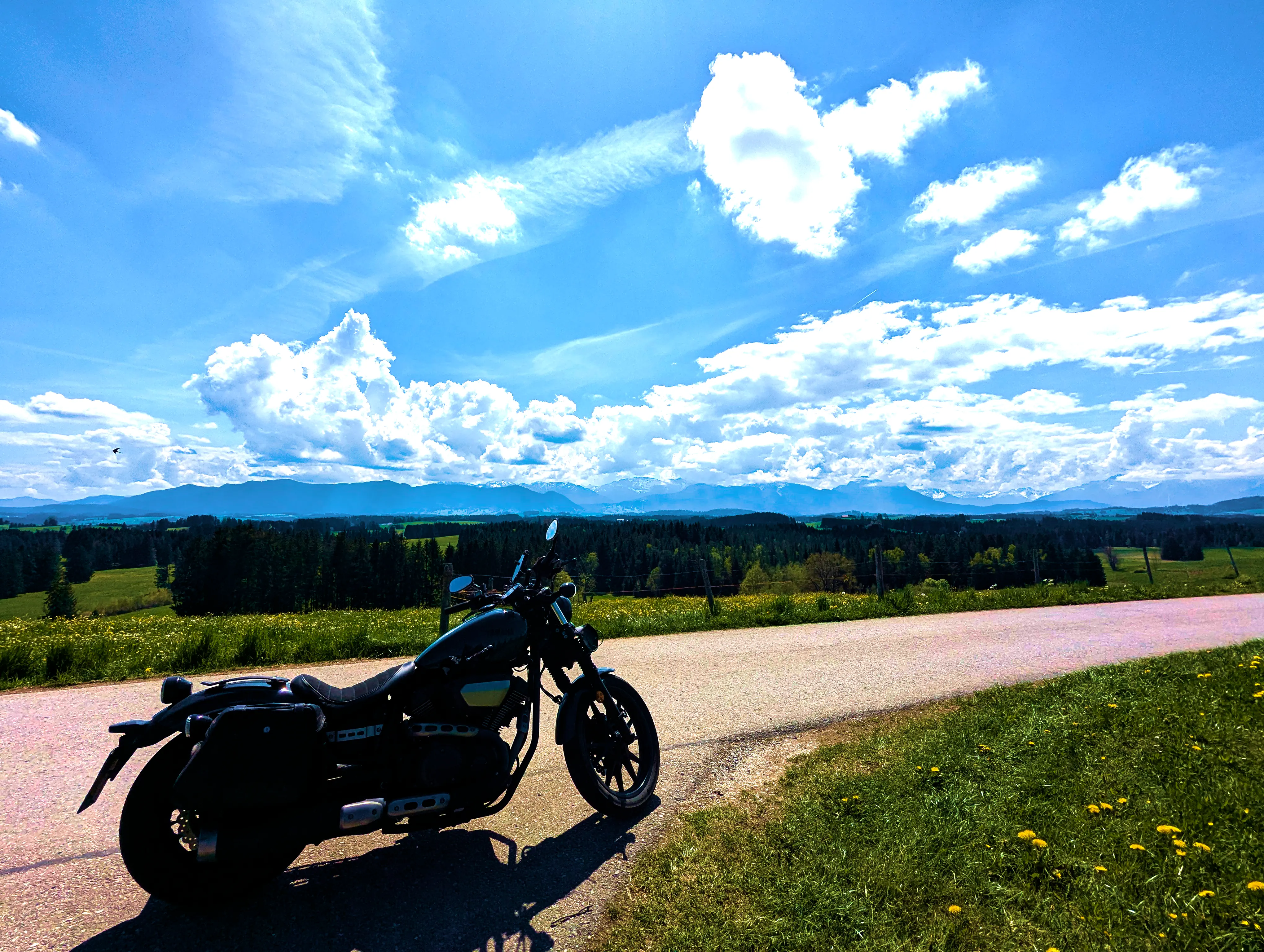 Aussicht auf die Alpen