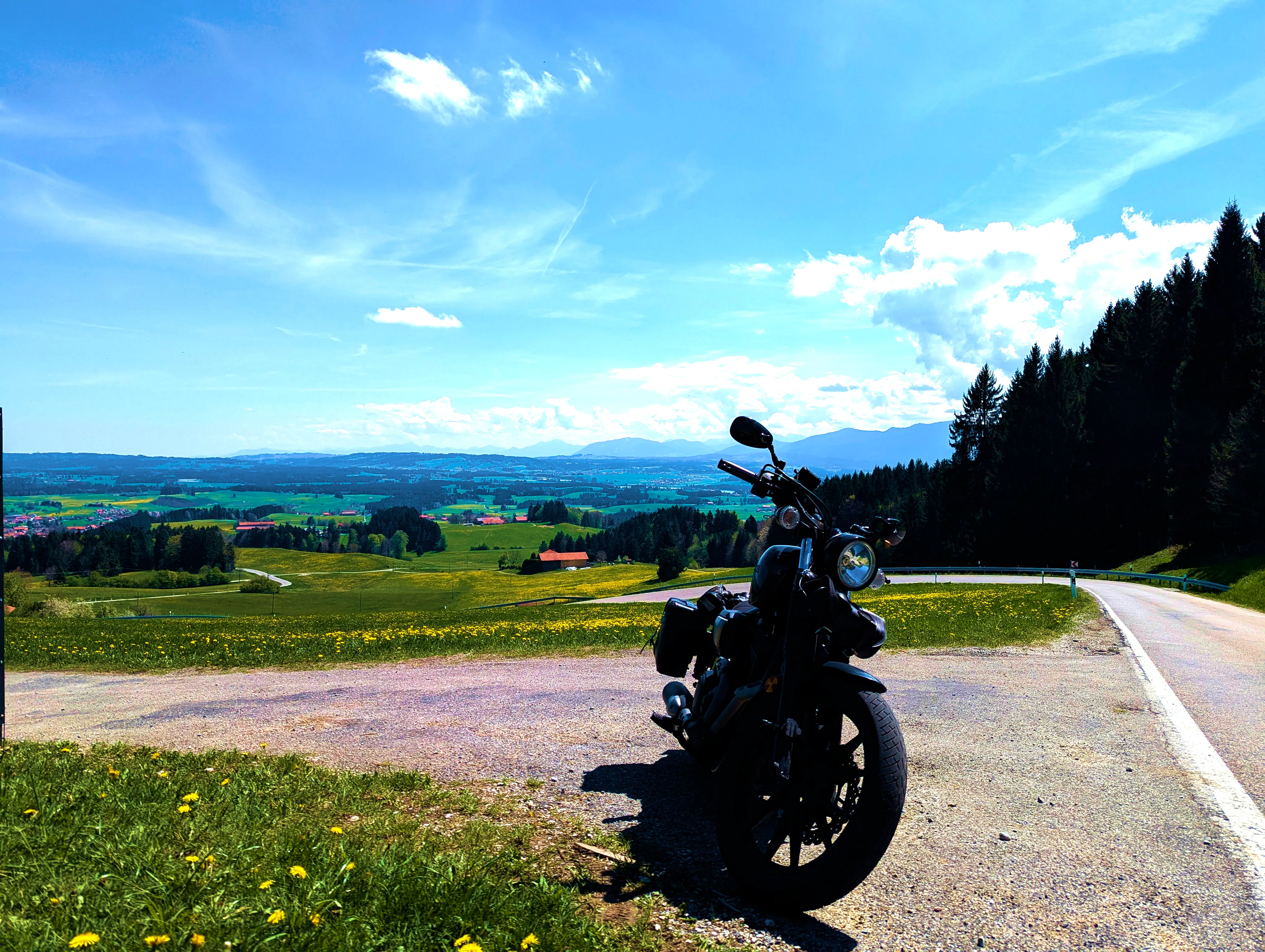 Ausblick vom Auerberg, halbe Höhe