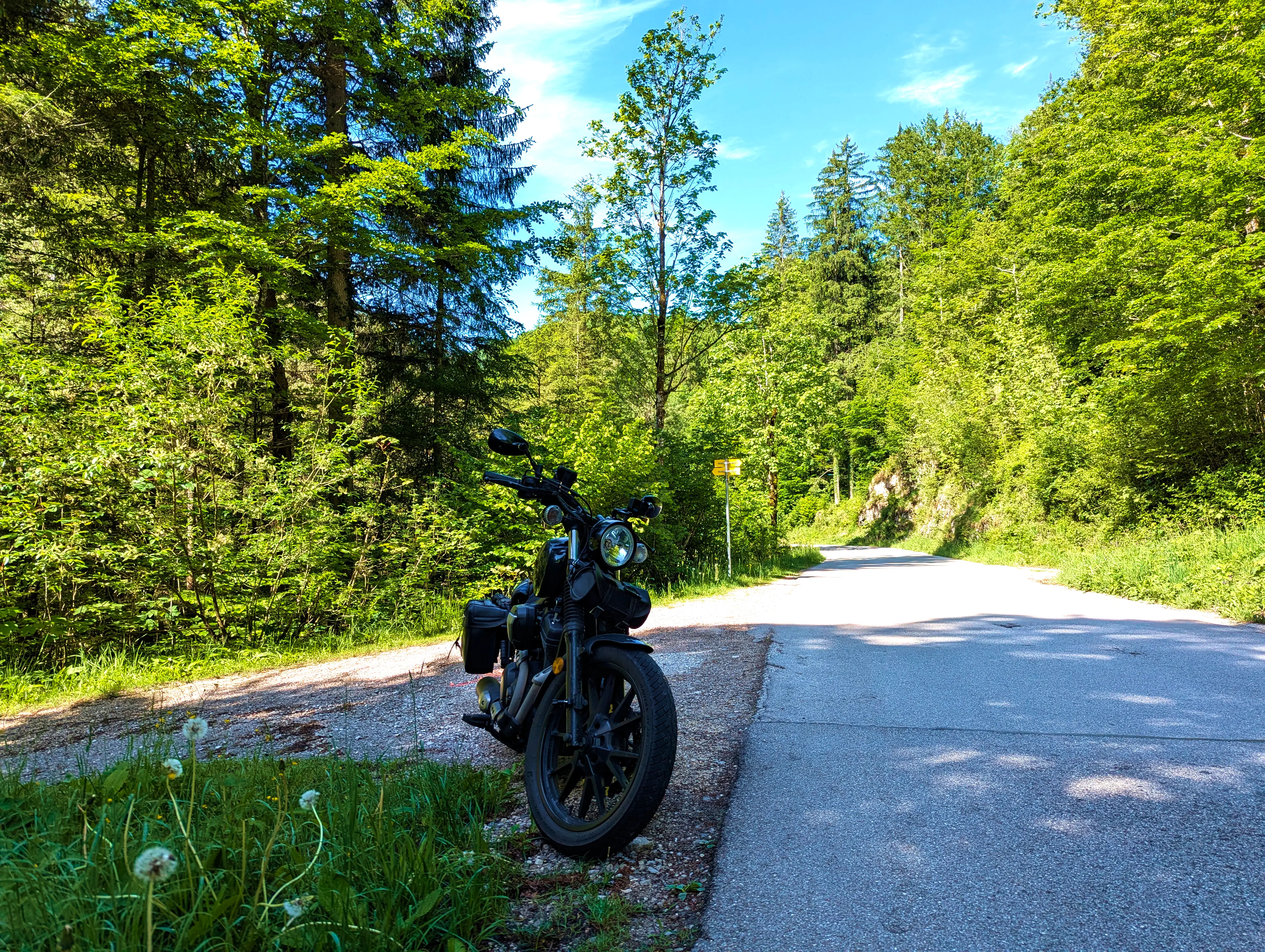 … am Straßenrand.